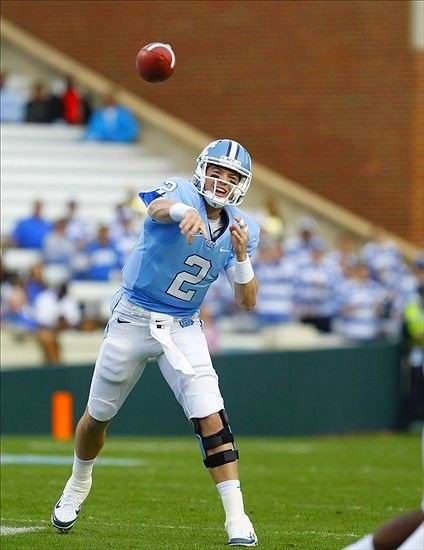 Carolina Great Quarterback Bryn Renner @BrynRenner.  #UNCommon #unc #tarheels #GoHeels #ACC #CarolinaFamily #CarolinaFootball #GDTBATH #UNCfootball PHOTO COURTESY OF:  Unknown