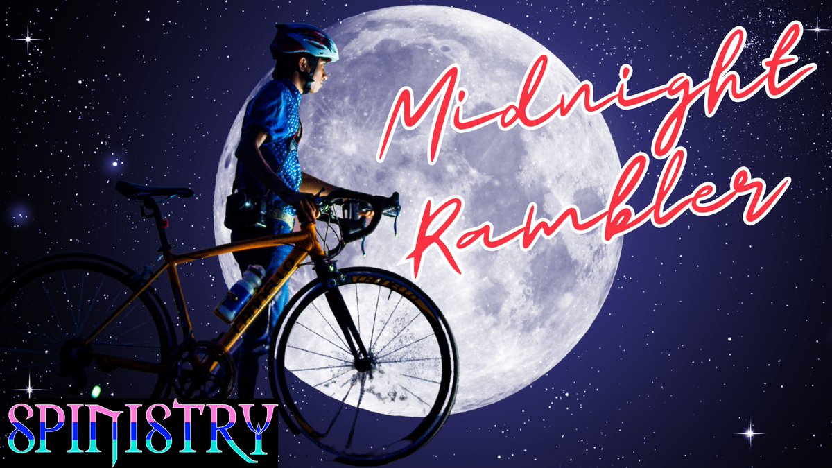 Did you hear about the Midnight Rambler?
Everybody got to go

30, 45 and 65 mile options. Saturday night, 6/24. Free for Club Spinistry members. More soon...