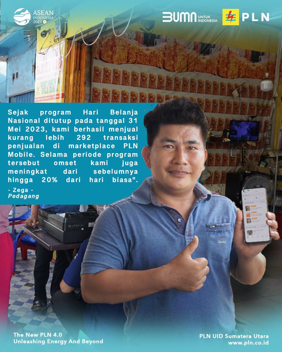 plnsumut_'s tweet photo. Marketplace,salah satu fitur di aplikasi PLN Mobile yang menawarkan produk UMKM
Menu Marketplace disediakan untuk membantu para UMKM dalam memasarkan produk yang dihasilkan sehingga dapat dijangkau oleh seluruh masyarakat
#PLNMobile
#PLNBangkitkanUMKM
#PLNUntukIndonesia
#PLNSumut https://t.co/acMj26M1qi
