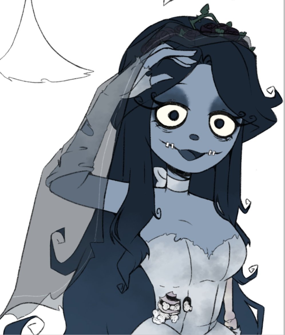 Last night i drawing this,,just random drawing Corpse bride but it's julie,, #JulieJoyful #welcomehomefanart #WelcomeHome