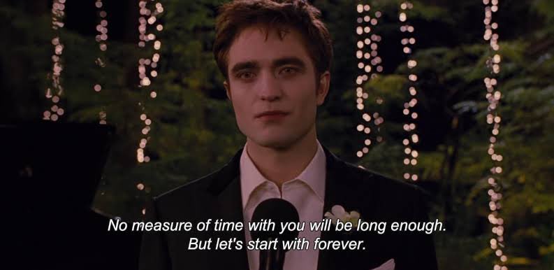 okay pero verdaderamente Edward Cullen dijo esto!!! THE wedding speech