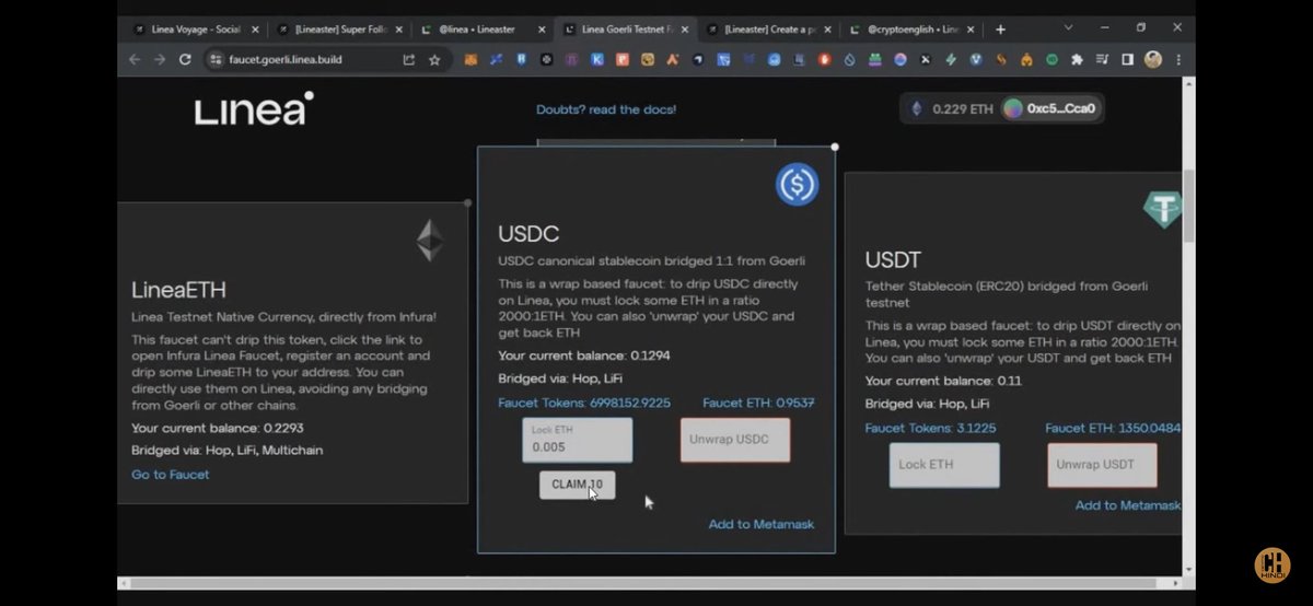 btc_rug's tweet photo. @CryptoTeluguO @LineaBuild Not getting this option to convert usdc https://t.co/zjnluuaXyC