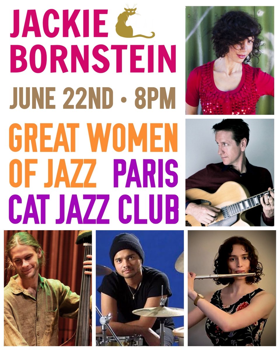 This Thursday at Paris Cat Jazz Club! I'll be performing classics from Ella's songbook albums, songs of love &amp; protest recorded by Nina Simone plus compositions by the great Billy Holiday &amp; Peggy Lee. Tix: bit.ly/JackieBornstei… <a href="/thepariscat/">The Paris Cat</a> #melbournejazz #womeninjazz #swing