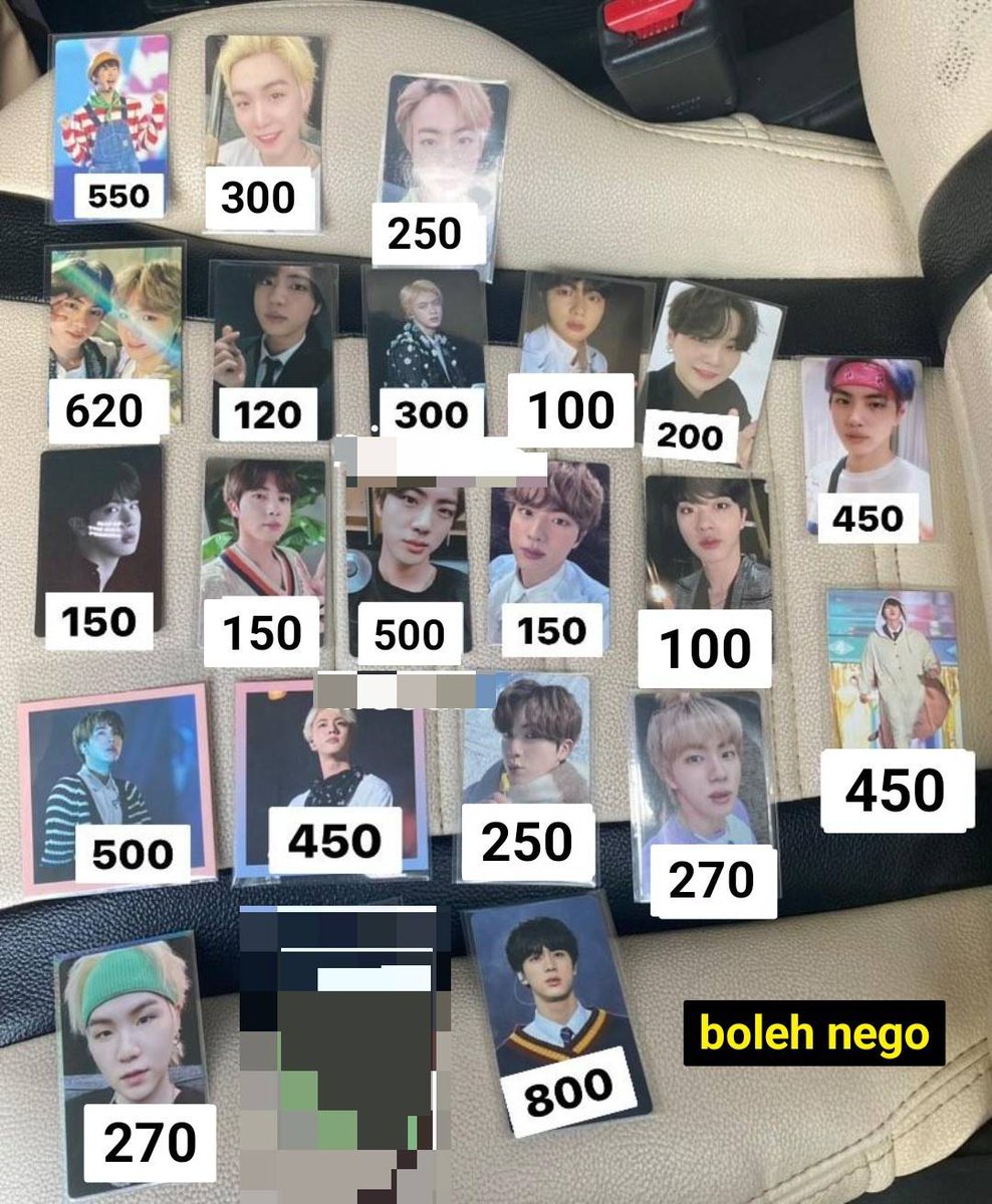 Want to sale // WTS

All About PC BTS
[Titipan Temen]

📍 Dom Makassar
💸 Splitpay sisain 120k (Free adm & pack)
✅️ Shopee freeong
📩 Claim & Condi by DM

🏷 wts bts ina photocard kim seokjin min yoongi kore fanmeeting epilogue dvd bluray muster want to sale