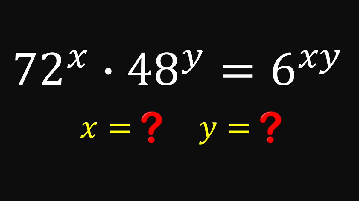 Solve for x and y | Give it a try?

youtu.be/lzI_uEX7c0g
bit.ly/3yyLkju

#sharingisthenewlearning
#algebra