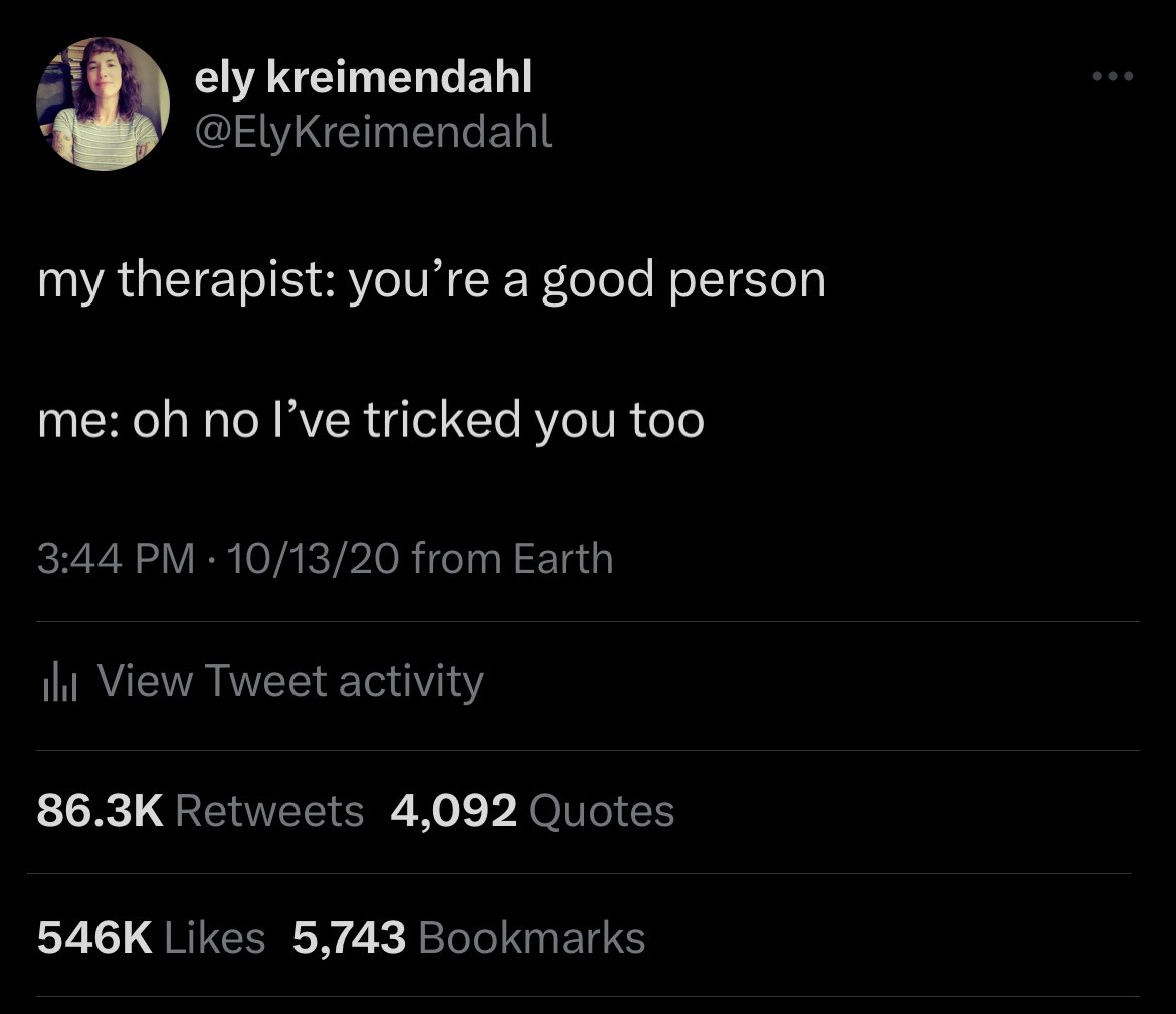 truly made me feel better to discover this was relatable