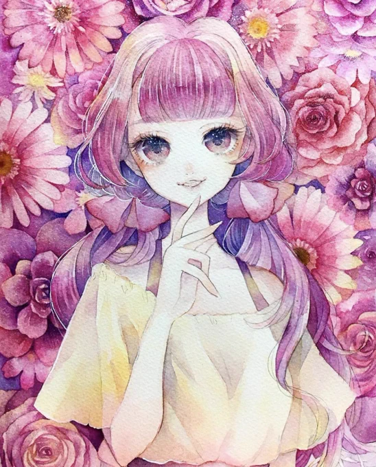 #あなたのぴんく色の作品を見せてください ピンクも大好き!!!