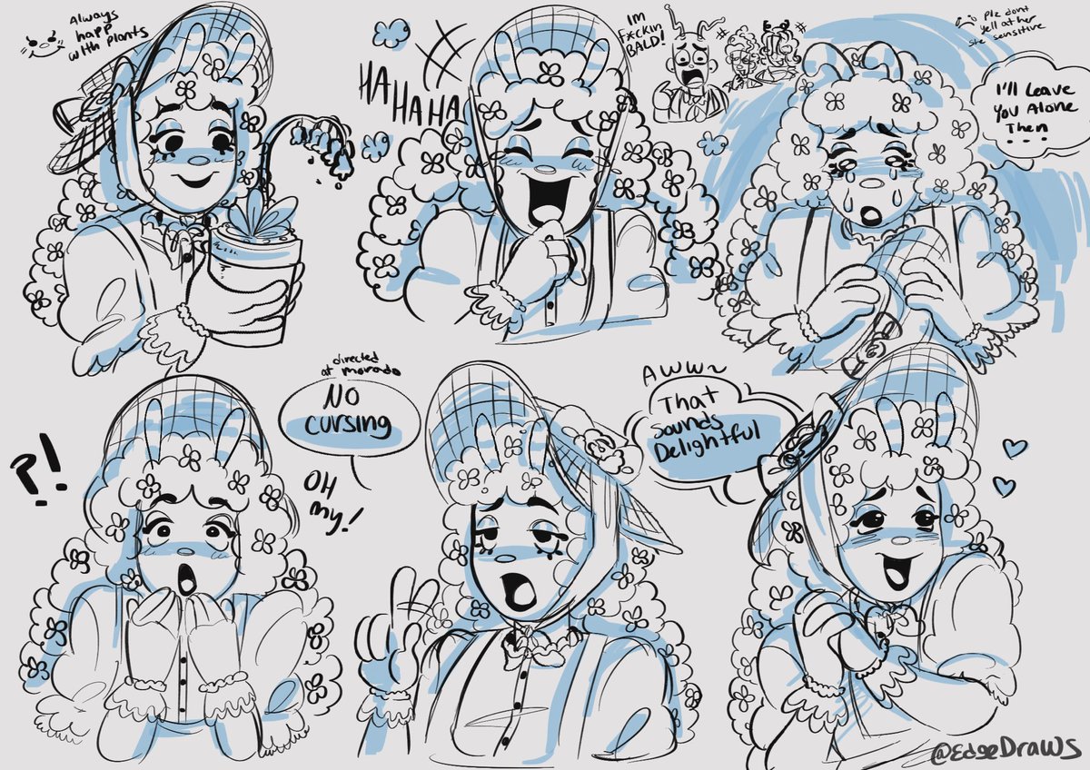 WOOPIEE BLUEBELL FACE EXPRESSIONS 💙💙💙 I’m having so much fun making these!💕 #WelcomeHome #welcomehomeoc