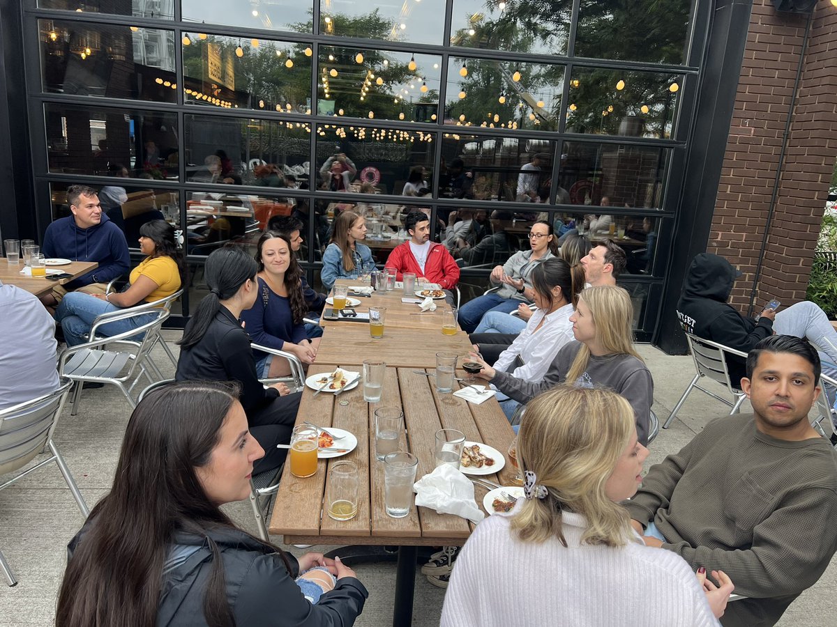 A wonderful night at Boss dog brewery to welcome our new incoming interns! We can’t wait to work with this group! #surgeryfamily