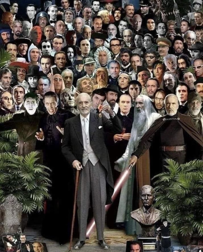 efeortega's tweet photo. -Fue el único miembro del elenco de Lord Of The Rings que conoció a Tolkien.
-Interpretó a Drácula 12 veces.
-El escritor Ian Fleming, su primo, lo usó para crear James Bond.
-Fue un villano de James Bond.
- Durante su carrera actuó en 280 películas.
- Entró al Guinness >> https://t.co/wOBs30ZBKT