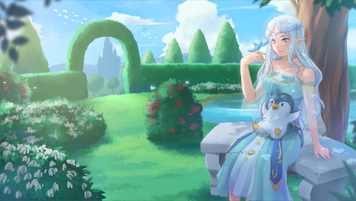 phimdstudios's tweet photo. Royalty and friendship: even a penguin can find a place in the palace garden.

#digitalartwork #artworkcommission #artoftheday #oc https://t.co/gYns9aOTxF