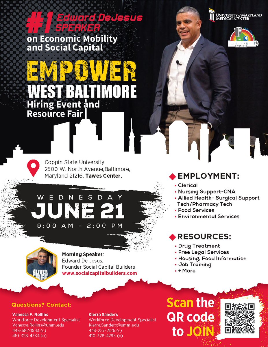 "It's not only WHAT you know, it's -"  Why are schools and job programs more concerned about measuring WHAT you know (CASAS, TABE, GED, etc.) but not WHO you know? Join me at Coppin State on 6/21 as we look at the facts about social capital and discuss why it's being ignored.
