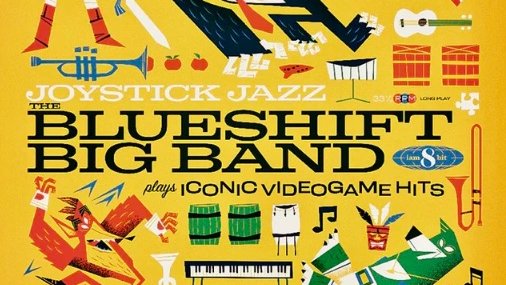 Videogame cover album "Joystick Jazz: The Blueshift Big Band Plays Iconic Video Game Hits" ships on vinyl from publisher <a href="/iam8bit/">iam8bit</a>. Also available through distributors <a href="/Iam8bitasia/">iam8bit Asia</a>, <a href="/BlackScreenRec/">Black Screen Records</a> (Europe), <a href="/PixelCribAU/">PixelCrib</a> (Australia) - theongaku.com/posts/joystick… |#VGMvinyl