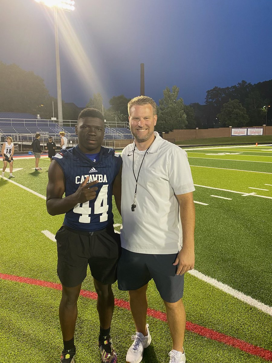 I really appreciate the opportunity to come out to the Catawba College Prospect Camp. Thank you coach! @tyhaines16