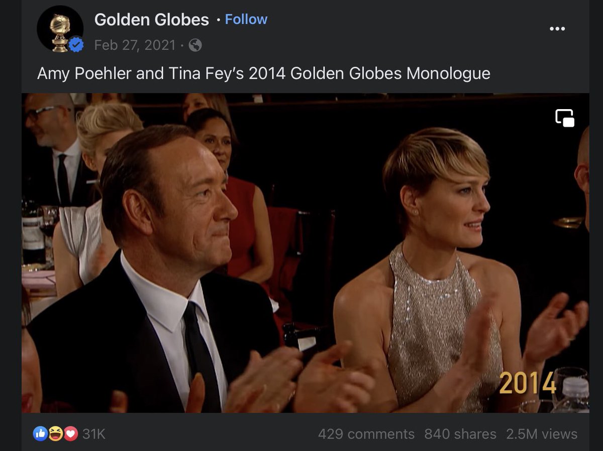 @goldenglobes — do you remember the age of innocence that was 2014? 😬😬😬😬

#TinaFey #AmyPoehler