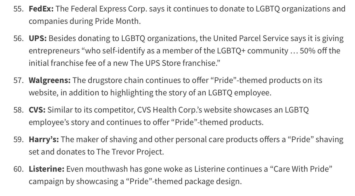 Part 2, Companies supporting pride month