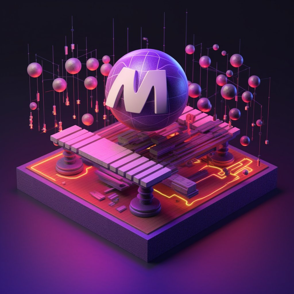 ackza619's tweet photo. $MTL #NFT a @MetalBlockchain letter M in violet accent colors, highly detailed, virtual digital concept - 100% generative #aiart made with #midjourney - 10 nfts for sale for 100 MTL ($6) each - which will be staked to my protonswap pool farm https://t.co/2UnrytpZWK #poolsopen https://t.co/It4R8WRPbH