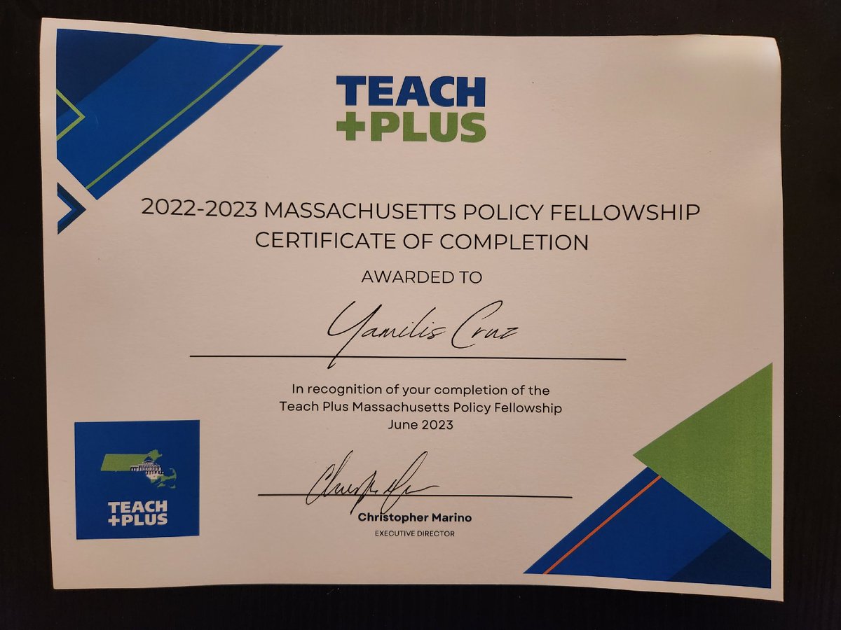 YamilisCruz's tweet image. I can&apos;t believe my Teach Plus Massachusetts Policy Fellowship has officially come to an end! My focus on advocating for educator diversity has truly been an invaluable experience that has expanded my understanding of the education system. #TeachPlus #EducationPolicy #Diversity