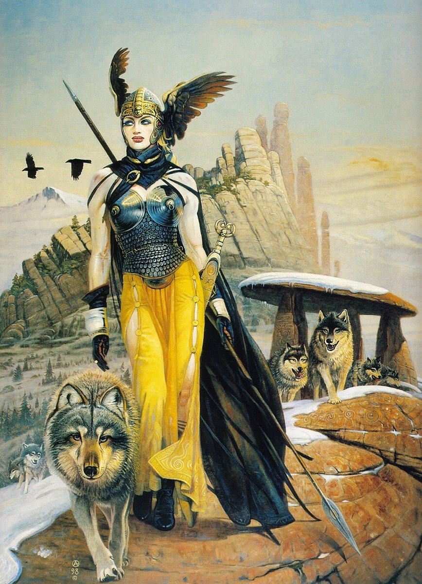 Brunhilde - art by Chris Achilleos
#norse #mythology