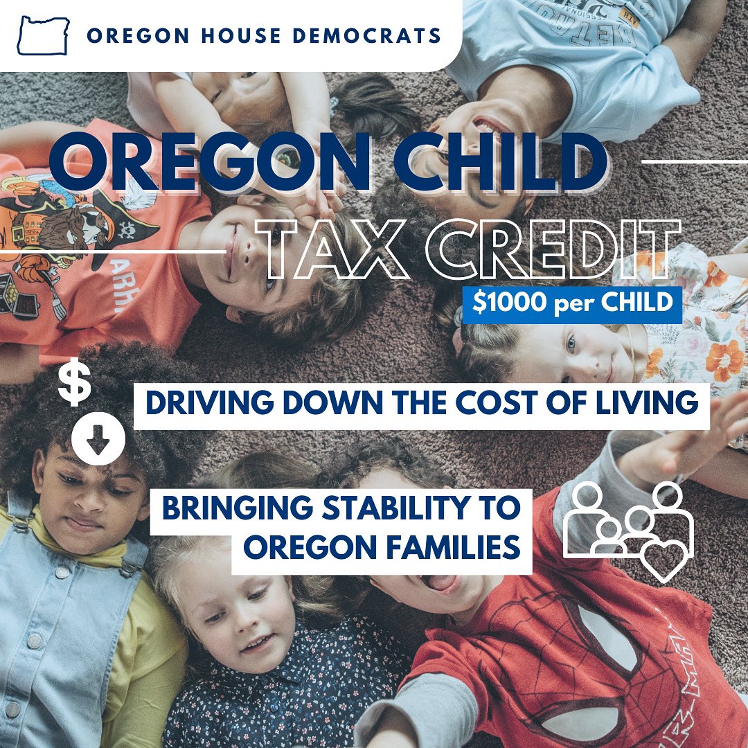 The Oregon $1000 per child tax credit will put money back in the pockets of families who need it most.