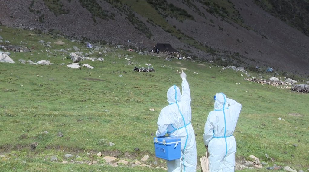 新华网：西藏地广人稀，农牧民居住较为分散，为实现核酸检测“应检尽检、不漏一人”，基层防疫工作人员纷纷采取徒步、骑马、驾驶摩托车等方式，把核酸采样服务点对点地送到偏远农牧区。
不管多高多远，确保不落一户、不漏一人。
--2022-08-25