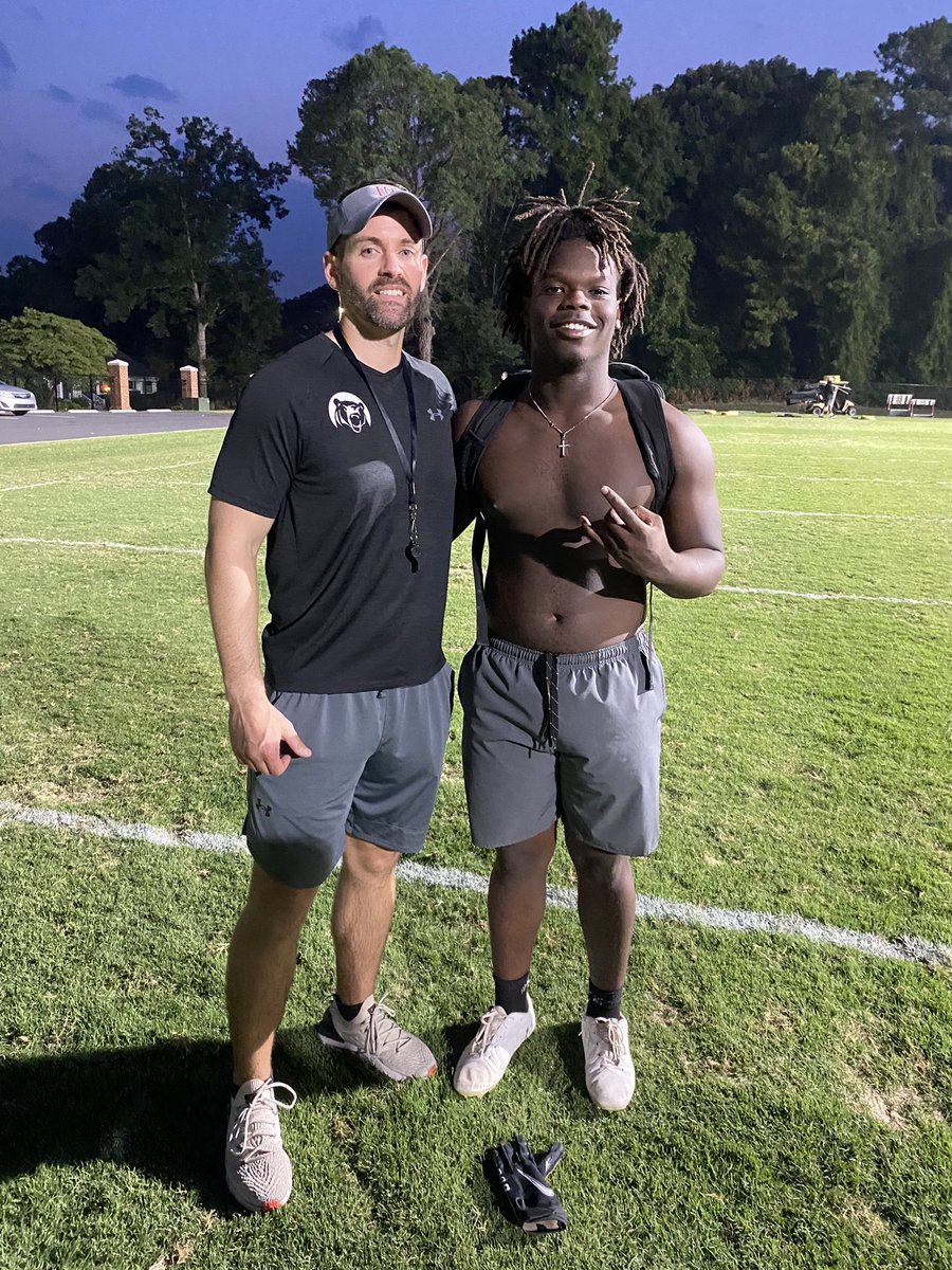 Had a great time at LR tonight learned a lot from <a href="/Coach_CPadilla/">Caleb Padilla</a> , and very grateful for the opportunity <a href="/LRBearsFootball/">Lenoir-Rhyne Football</a>