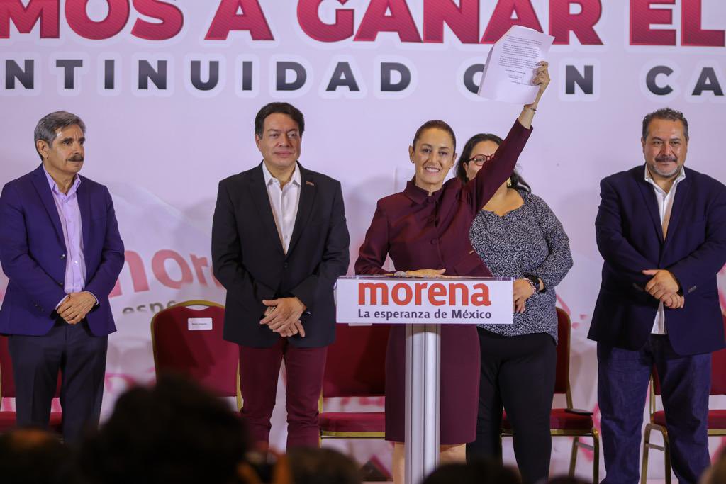 Claudiashein's tweet photo. Vamos al encuentro con el pueblo de México a recoger los sentimientos de la nación para dar continuidad a la Cuarta Transformación con sello propio. 

#EsTiempoDeMujeres https://t.co/1HWL5awOFo