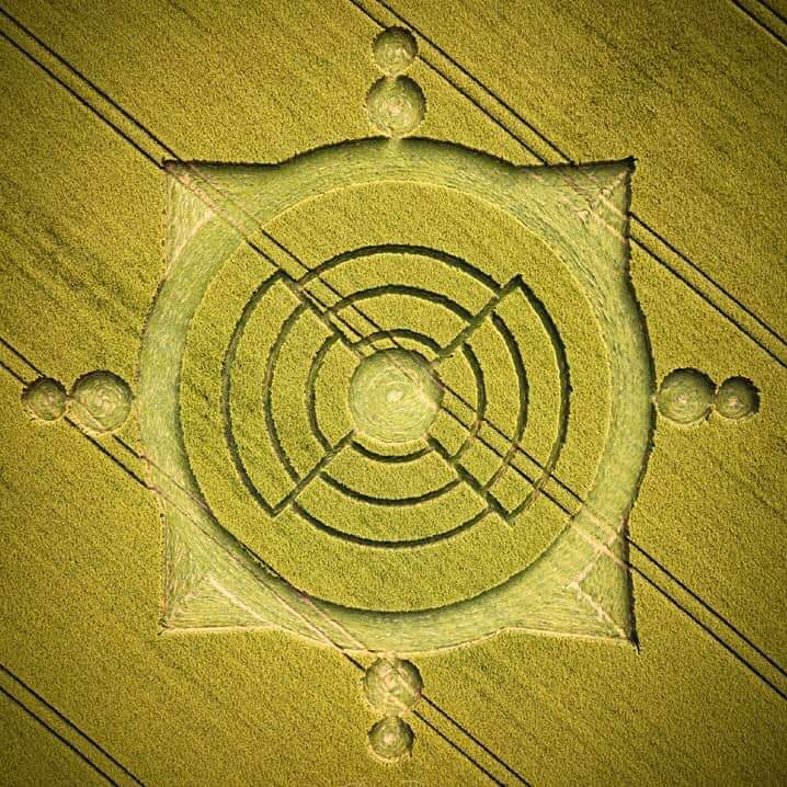 New Crop Circle reported: 

Roundway Down, Wiltshire, UK
June 11, 2023