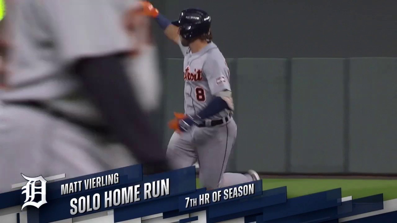 FOX Sports: MLB on X: Matt Vierling goes to the second deck for the second  time tonight! 💥 (via @BallySportsDET)  / X