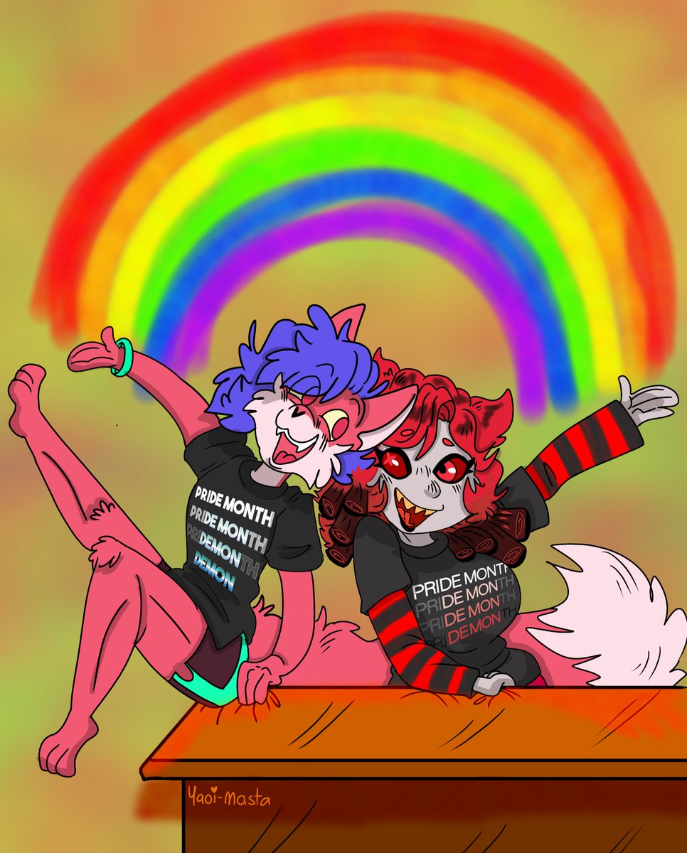 Yaoi_masta's tweet image. #aprilmonth rainbow~♡♡♡
@sweetstrychnine and pan with 
IMAGINATION ~♡♡♡♡♡♡

@HazbinHotel @HazbinOcGallery #art #HazbinHotel #HazbinHotelOC #hhoc
#ArtistOnTwitter #digitalart #Artists #rainbow #PrideMonth