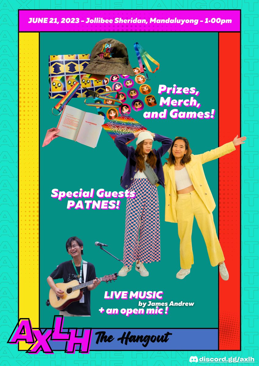 It's the last day of registration today before we close it at 12:00 midnight! Here's what to expect and we hope to see everyone this June 21st at AXLH: The Hangout 

Registration Link (last few slots remaining) 😗
forms.gle/watBkYtvEVEvfw…

#AXLHTheHangout