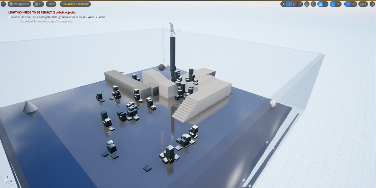 delta_ark's tweet photo. reinforcement learning architecture/sculpture -- the agent is programming its own building behavior (within some constrains that we set up)
#reinforcementlearning #unrealengine #eu5 #newmediart #gamedev #aiarchitecture #architecture #agent #stablebaseline #mindmaker #dqn https://t.co/IOPtnqwy9H