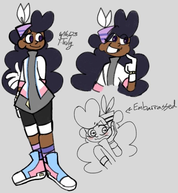 thasTru's tweet photo. [ Hue | doodle(?) | #huedribbles #ocart #digitalart #BeyondTimeandSpace ]

Apologies for the poor quality, this is a cropped screenshot lol

It's bothered me for a bit, Hue's color palette. I played with it a bit just now and I think I kinda dig it 👀 https://t.co/ASTypsRcla