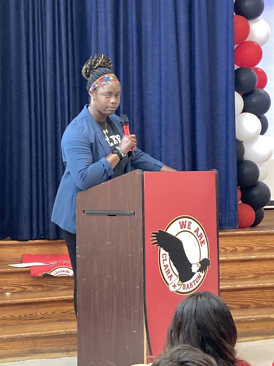 What an inspiring speech for 5th Grade Give Back Day by former Barton student Christiana Ogunsami <a href="/DrexelWSoccer/">Drexel Women's Soccer</a>. So very proud of you and your accomplishments!  Thank you for giving back.