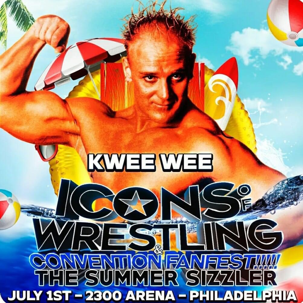 2300 Arena July 1st. Check out the Icons website to see the full list of wrestling Icons to be there! #wcw #KweeWee #wwe #AllJapanProWrestling #angryallan #icons of wrestling