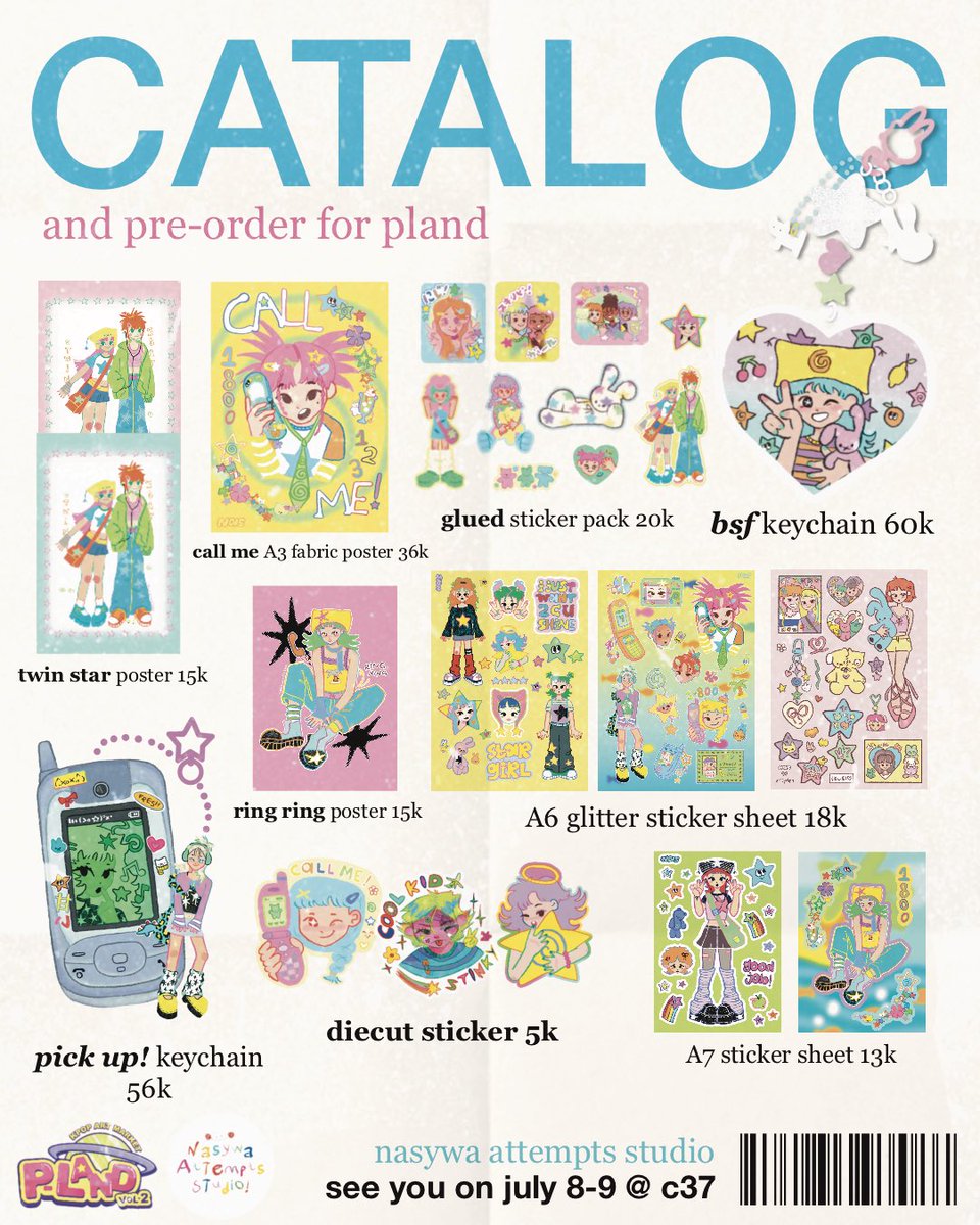 NasywaAttempts's tweet image. na studio goes to pland! 🏎️💨
PRE-ORDER 16th-20th JUNE
link in bio

📎BOOTH C37 with @/smolinpocket and @/night.prints 
🗓️8th-9th July
📍SMESCO, Jakarta

#PLAND #PLANDVol2 
#PLANDVol2_Fanshop
#PLANDVol2_FanshopCatalog