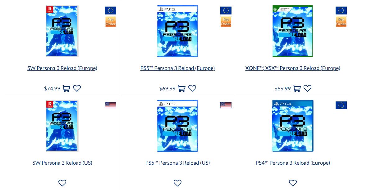 Stealth on X: &ldquo;According to PlayAsia, Persona 3 Reload is coming 