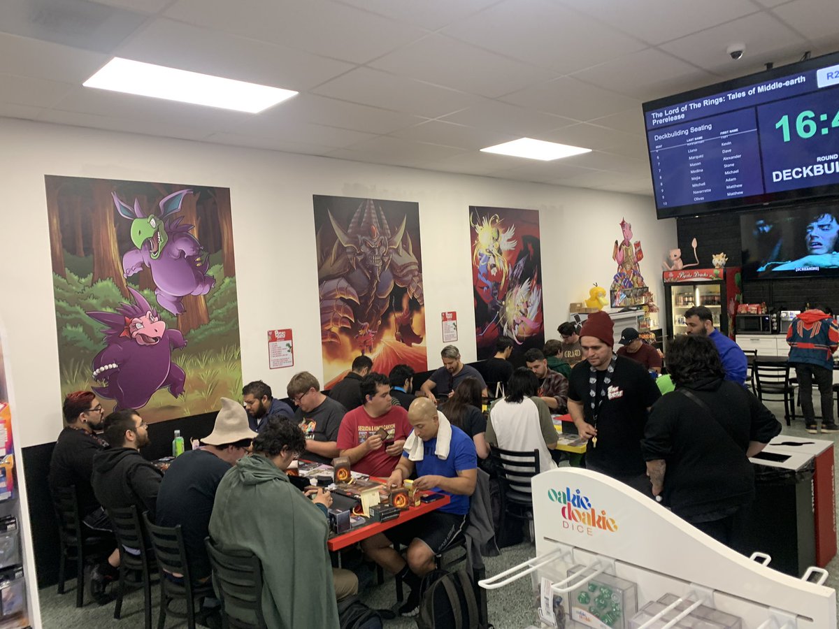 The Fellowship is strong night 1 of the Lord of the Rings Pre Release!