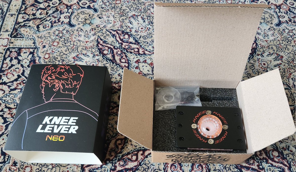 当選したKNEE LEVER NEOが届きました！アケコン3台ありますが今移植先