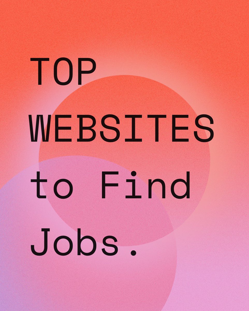 TOP Websites to find Jobs/ Remote jobs kindly save it & share it 🙌💯 A thread 🧵