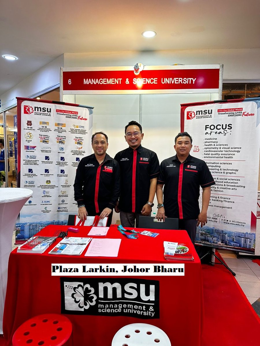 Attention all students! Looking for guidance on your future program? Look no further! Join us today & tomorrow. Meet @MSUmalaysia Academic Counselor will be available to assist you. Don't miss out on the opportunity to grab @YayasanMSU scholarships up to 100%* for your study.