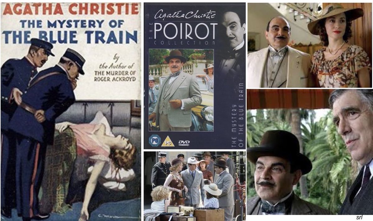 10:40am TODAY on #ITV3

From 2006, s10 Ep 1 of “Agatha Christie’s Poirot” - “The Mystery of the Blue Train” directed by #HettieMacdonald from a screenplay by #GuyAndrews

Based on #AgathaChristie’s 1928 #Poirot novel📖

🌟#DavidSuchet #ElliottGould #LindsayDuncan #TomHarper