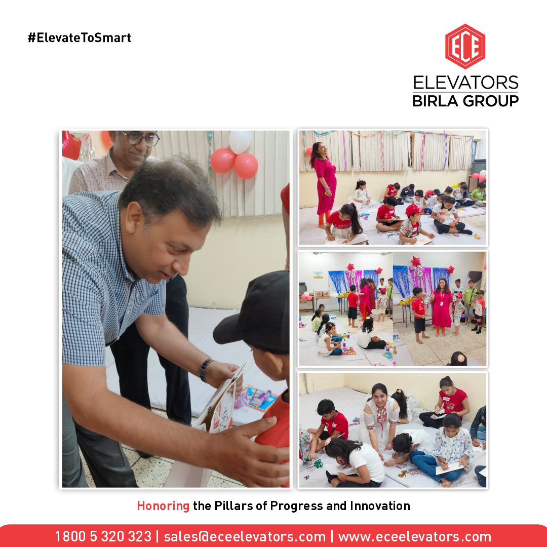 BirlaElevators's tweet photo. Celebrating 78 Years of Elevating Fun and Knowledge! 🎉🖌️🚀
On our special Foundation Day, we had an incredible time engaging with children in exciting activities.

#ElevateToSmart #ECE #ECEEelevators #BirlaGroup #FoundationDay #MilestoneCelebration #Celebrating78Years https://t.co/ZkEwle6Lls