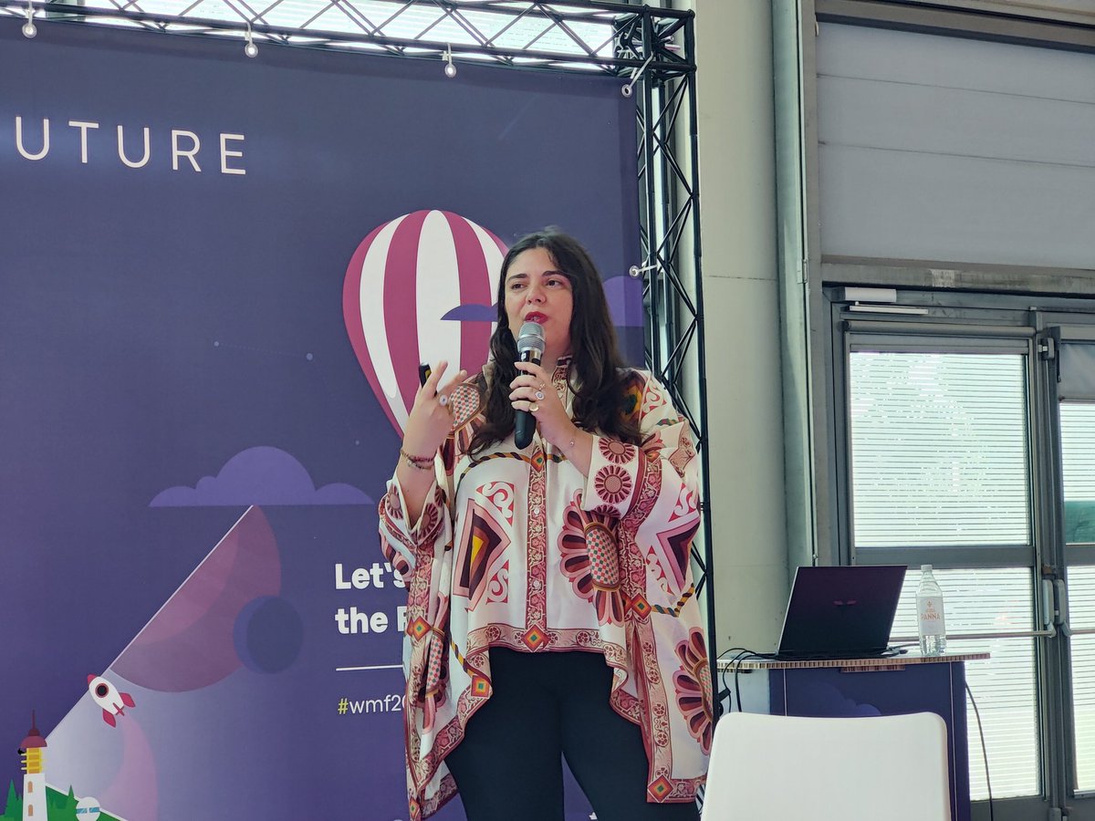 Cla_Gagliardini's tweet photo. Sul palco dell'agorà Diversity &amp; Inclusion del We Make Future c'è ora Haydée Longo, Disability Lawyer &amp; Advocate - Disability Manager di Lex4all
#wmf2023 #wemakefuture
@WMFWeMakeFuture 
#Diversity #inclusion https://t.co/YdESQgqXBO