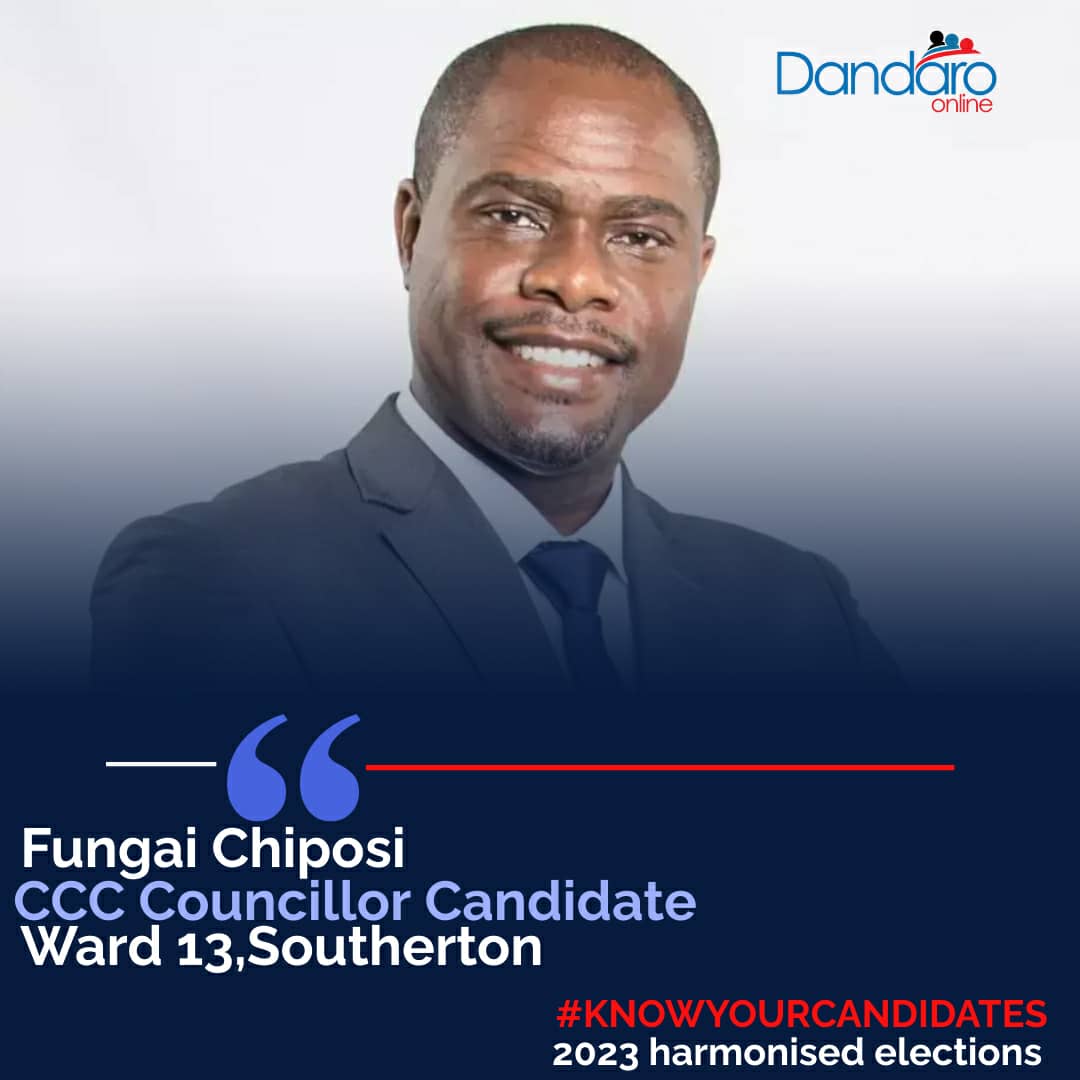 DandaroOnline's tweet image. #knowyour candidates 

Fungai Chiposi is a Zimbabwean politician, photographer and activist who is also the Founder of the Proudly Zimbabwean Foundation, Co-Founder of Citizens Zimbabwe. .He is an aspiring candidate for councillor Ward 13,Southerton.