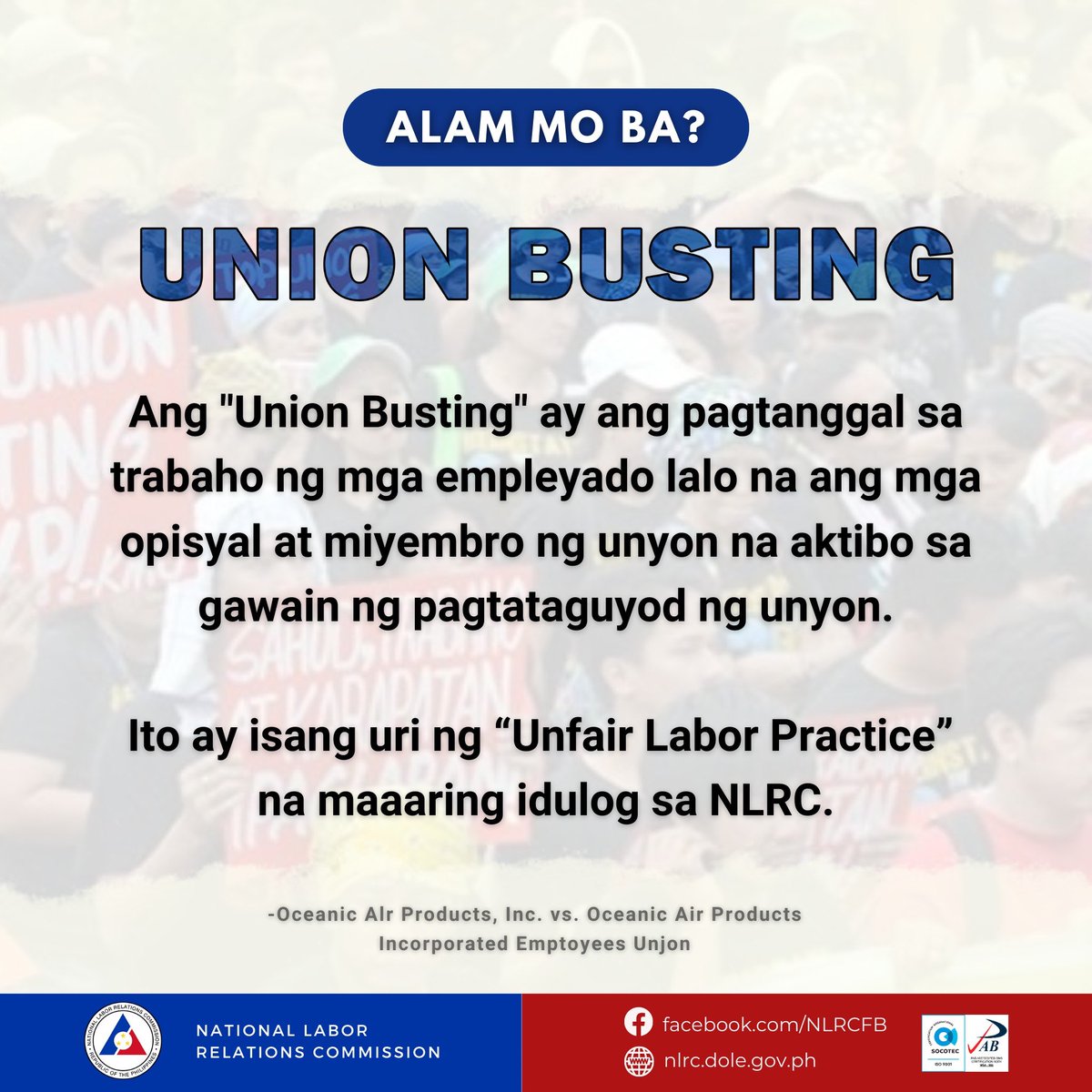 LABOR LAW

Union Busting

#HernandoBar2023 #IncrediBar2023 #HernanDoIt #SeptemBar2023