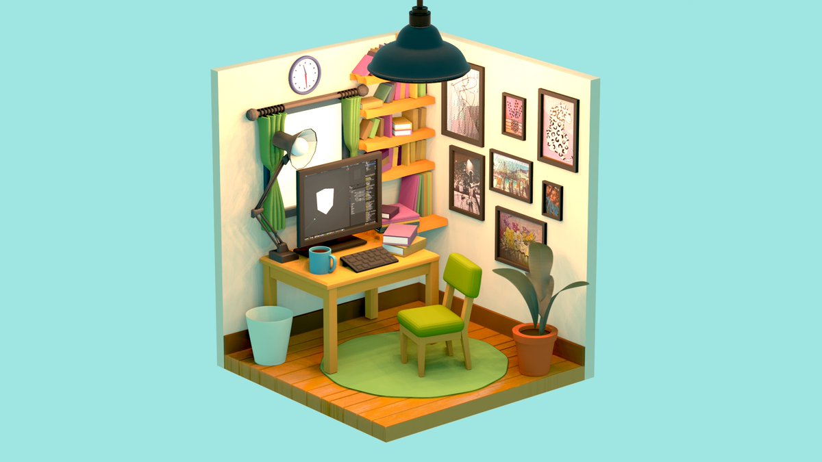 あずささん（@azstj518）のblenderクラス、Week3の授業見ながら作りました！つぎは課題するぞー！ https://t.co/l2LVWmK2b4