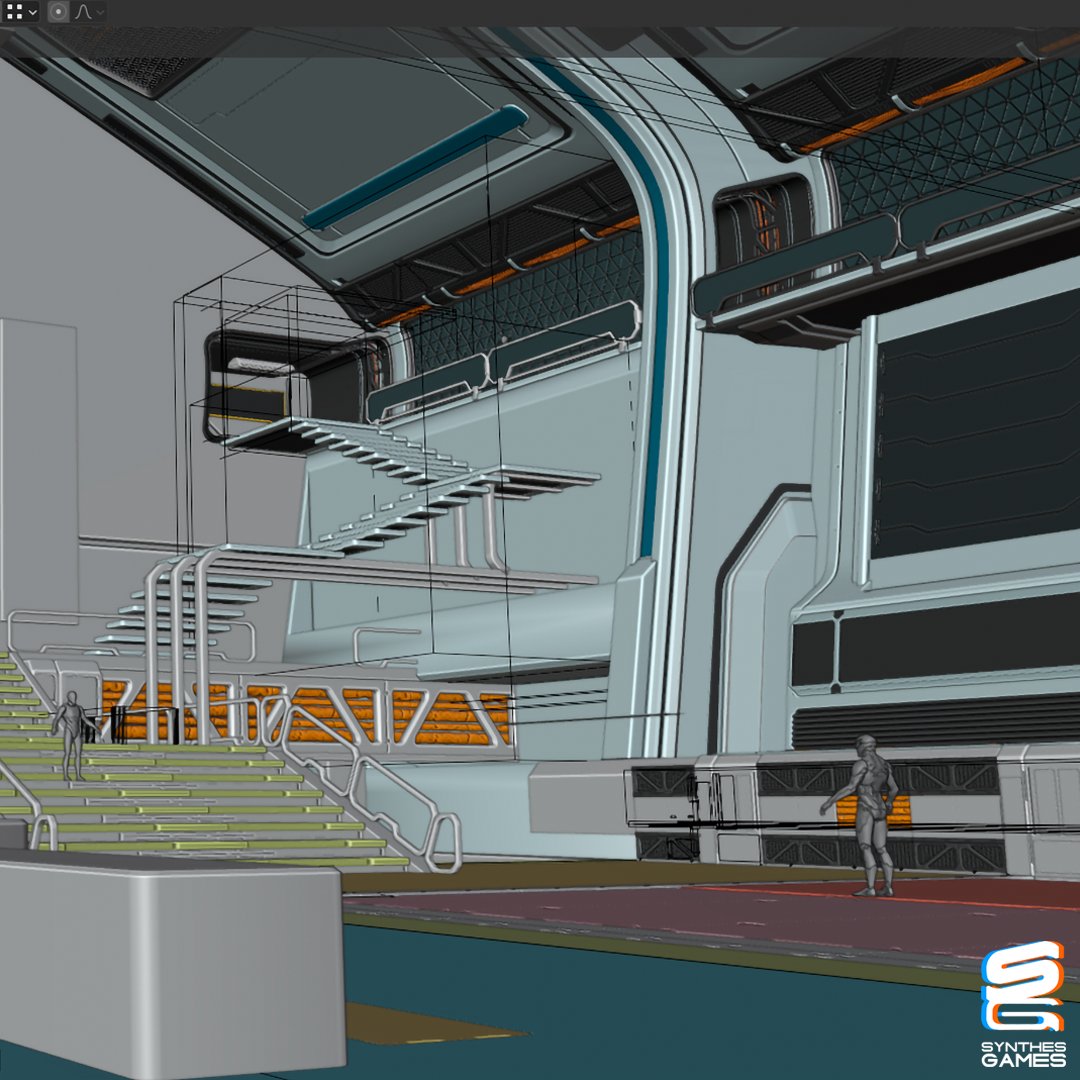 Synthes_Games's tweet photo. This week on #screenshotsaturday, we show how we work on interior models. It's all in the making and we'll share progress as we go along.
#unrealengine #blender #indie #b3d #ue5 #3dmodeling #render #blenderguru #art #artist #3dartist #gameready #gamereadymodel #indiegame https://t.co/8wVqEQp7Ob