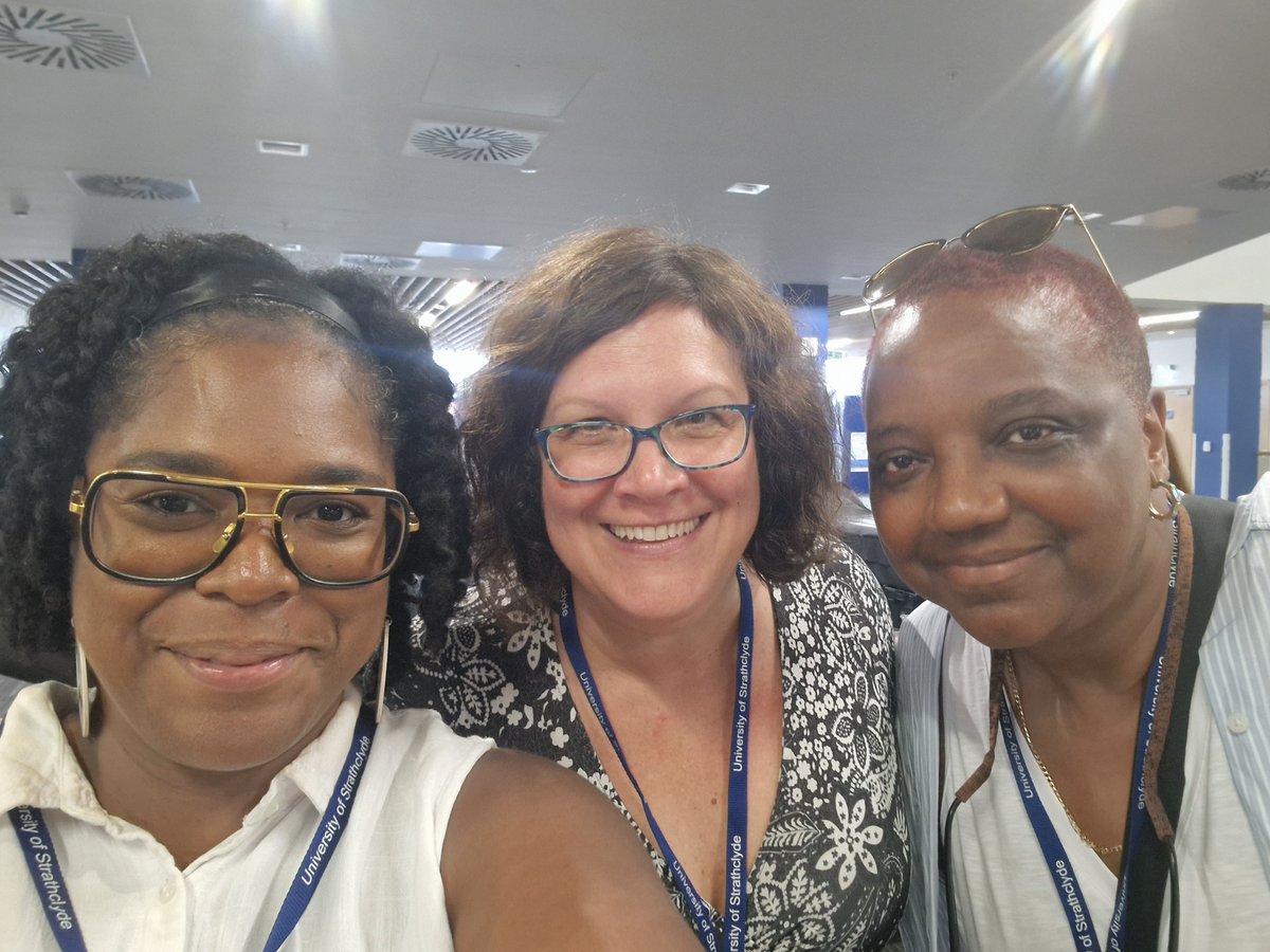 ShantelThomas77's tweet photo. What a fantastic time we had in #Glasgow for #jswec2023 at @StrathSWSPKE 🙌🏾🙌🏾. So much to think about, reflect on and work to do.
#RacisminHE
#AntiRacistLeadership
#AntiRacismMovement https://t.co/2qxhKKWzNY