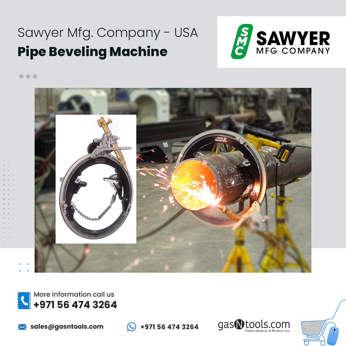 GasNtools's tweet image. Sawyer Pipes Beveling Machine – USA 🇺🇸

📞 Call/WhatsApp: +971 56 474 3264
📧 sales@gasntools.com
🌐 gasntools.com

#sawyer #pipebeveling #gaspipelines #pipelineconstruction #gasequipments #gasinstallation #gasengineer #oilandgas #gcc #mena #uae #ksa #oman